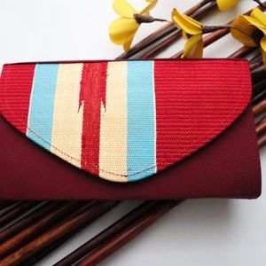 Half-Kente Woven Clutch